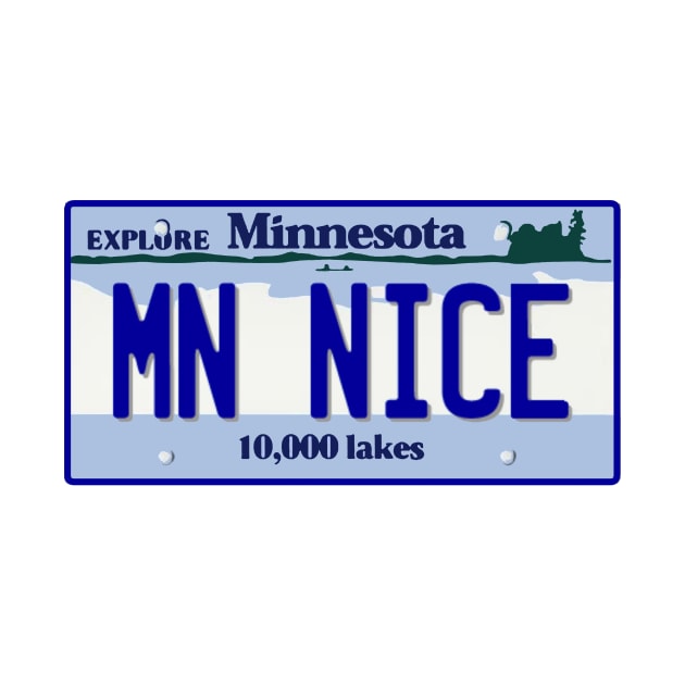 Minnesota Nice License Plate by zsonn