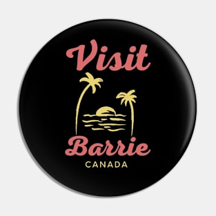 Barrie Canada - Funny Canadian Beach Art Pin