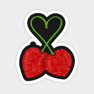 Cherry hearts Magnet