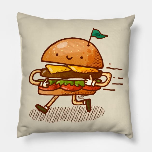 Burger Buddy Pillow by Tania Tania