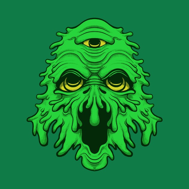 Retro Monster Face by futiledesigncompany