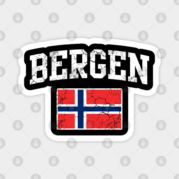 Norway Bergen Norwegian Flag Norge Magnet by E