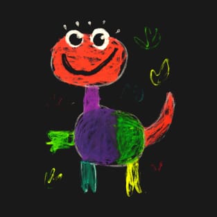 Crayon Dinosaur #2 T-Shirt