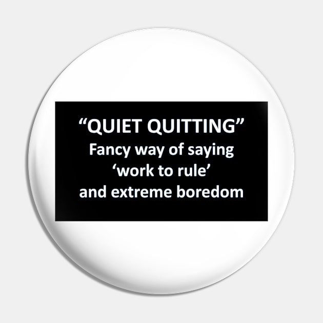 Banned Words Quiet Quitting Pin by Battlefoxx Living Earth