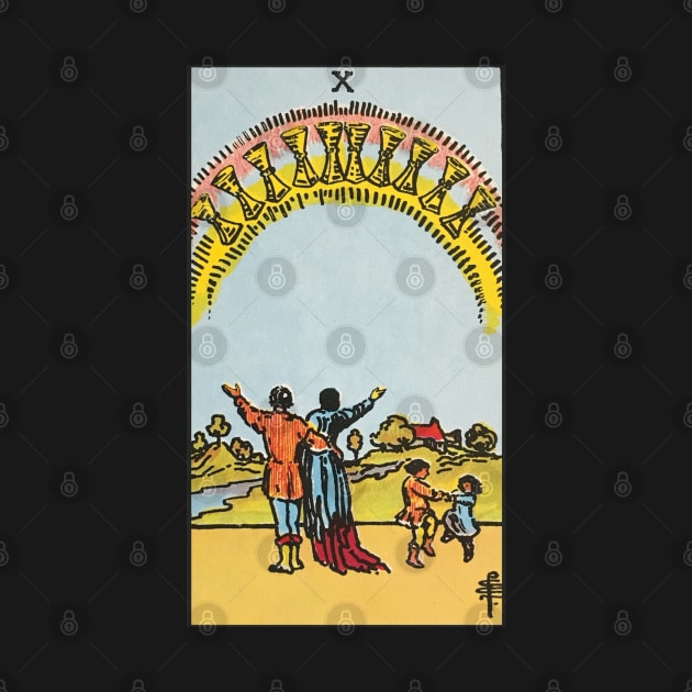 Ten of cups tarot card by Nate's World of Tees