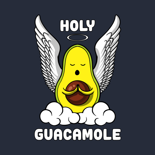 Funny Holy Guacamole Funny Avocado Vegan Joke by underheaven
