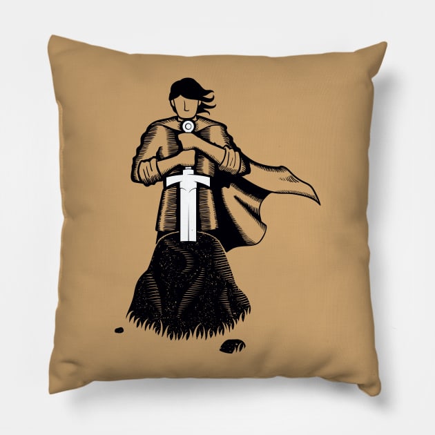 King Arthur Pillow by Malchev