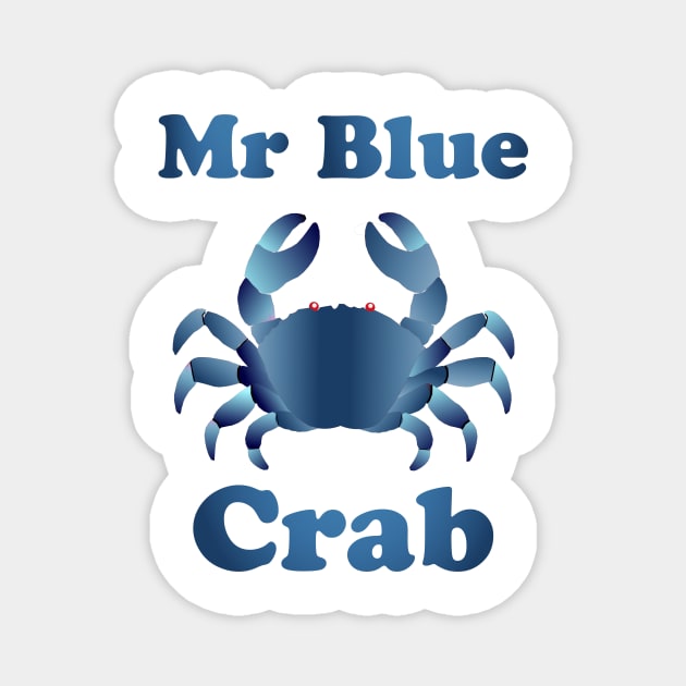 Mr Blue Crab Magnet by Alex Bleakley