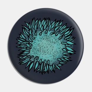 Sea Anenome Blue Pin