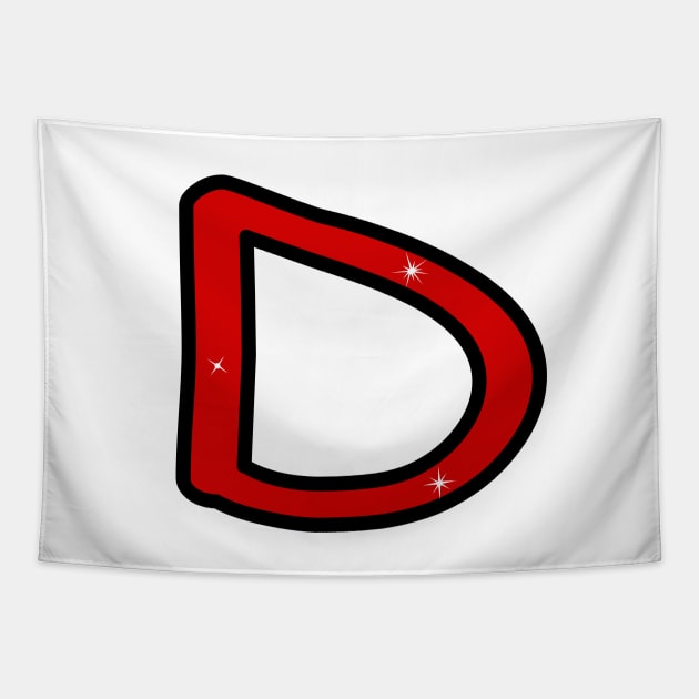 Letter D. Name with letter D. Personalized gift. Abbreviation. Abbreviation. Lettering Tapestry by grafinya