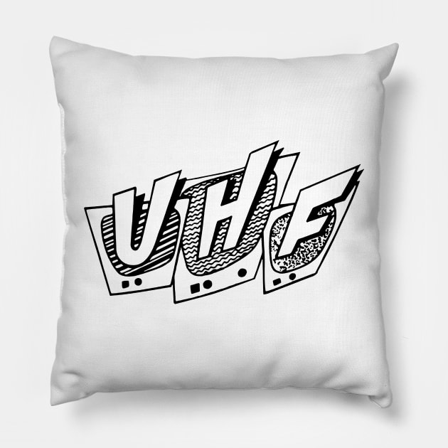 UHF 80s Pillow by mech4zone