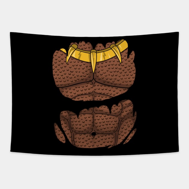 King Killmonger Torn Tapestry by zemluke