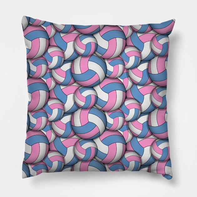 Volleyball Pattern Pillow by Designoholic