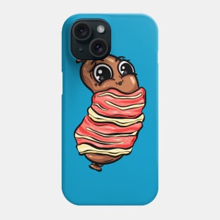 Pig in Blanket Bacon Sausage Cartoon Character Phone Case