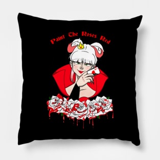 Paint The Roses Red Pillow