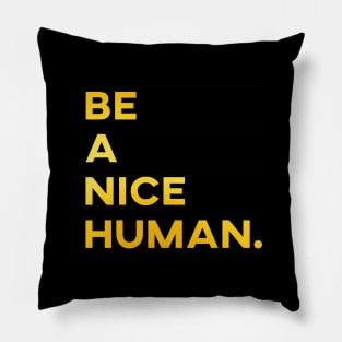 Be a nice human Pillow