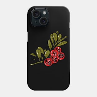 Distressed Skull cherries Phone Case