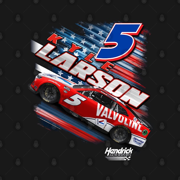 Kyle Larson #5 Valvoline Patriotic by art.Hamdan