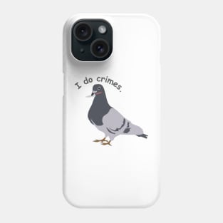 knife with pigeon - funny Phone Case