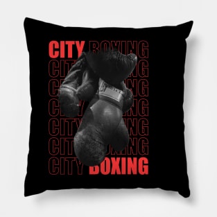 City Boxing Gloves Pillow