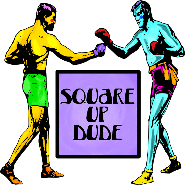 Square Up Dude Kids T-Shirt by Slightly Unhinged