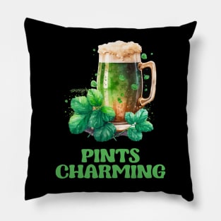 Pints Charming - Raise a Glass to Irish Humor and Endless Charm Pillow