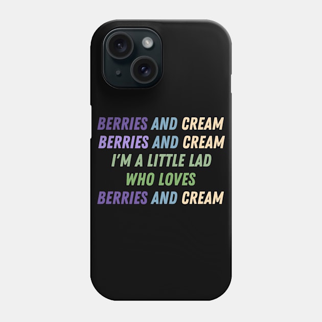 Berries and Cream For a Little Lad Phone Case by BobaPenguin