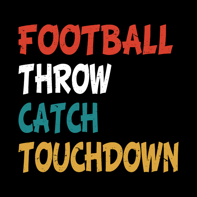American Football Throw Catch Touchdown by POS