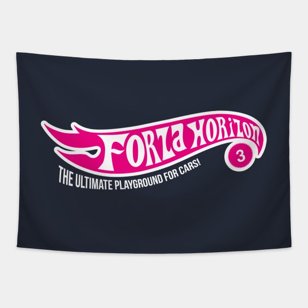 The Ultimate Playground for Cars! - Pink/White Colorway Tapestry by NoobDesign15