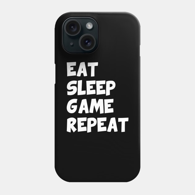 Eat sleep game repeat Phone Case by YiannisTees