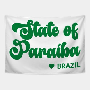 State of Paraíba: Eu amo o Brasil - I love Brazil Tapestry