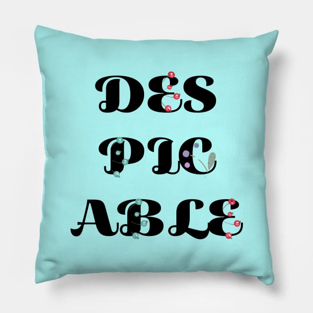 Despicable Pillow by Dead but Adorable by Nonsense and Relish