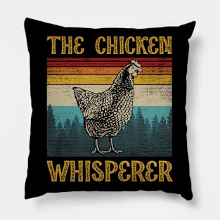 Vintage the chicken whisperer Pillow