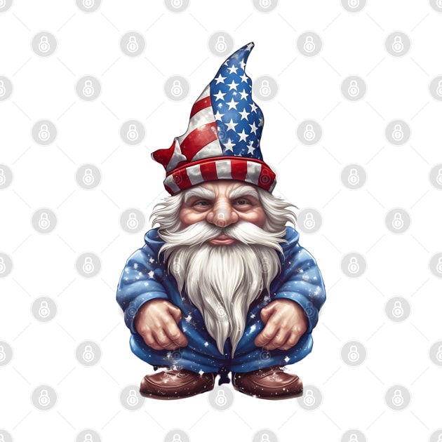 4th of July Gnome #2 by Chromatic Fusion Studio