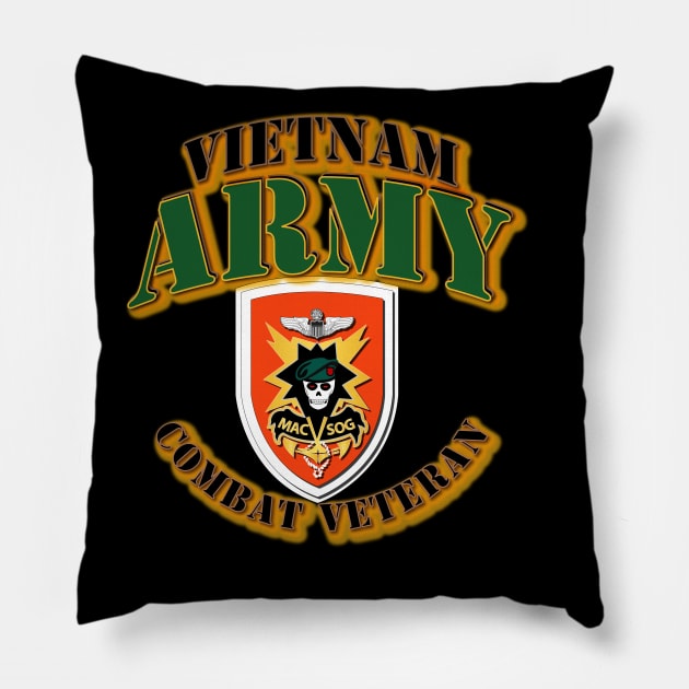 MAC - V SOG - SSI - Vietnam - Combat Vet Pillow by twix123844