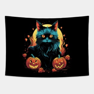 Turkish Angora Halloween Tapestry