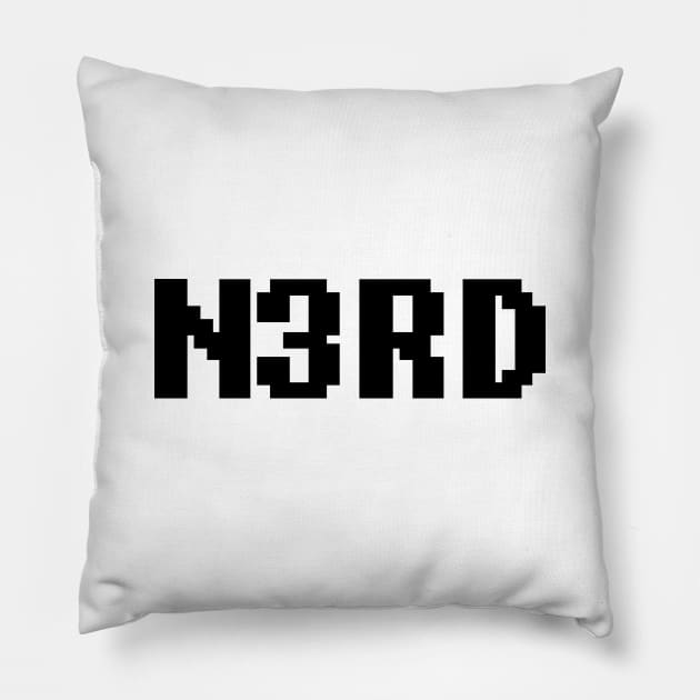 8 Bit Nerd Pillow by geeklyshirts