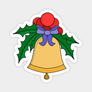 Lovely Christmas bell church hand bell Magnet