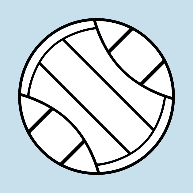 Blue Volleyball by College Mascot Designs