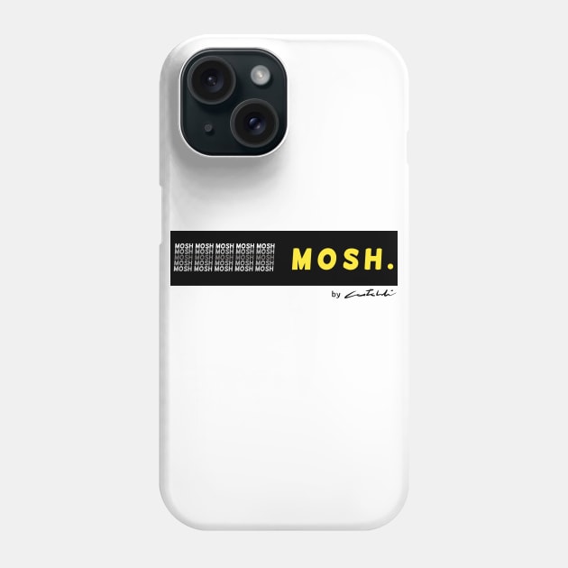 Mosh Yellow Phone Case by Reactionforce