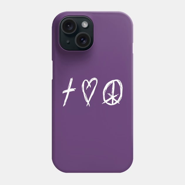 G♥D L♥VE PEACE Phone Case by mafmove