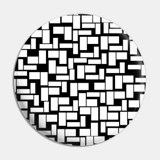 PATTERN OF RECTANGLES AND WHITE SQUARES Pin