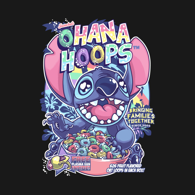 Disover Ohana Hoops II - Stitch - T-Shirt