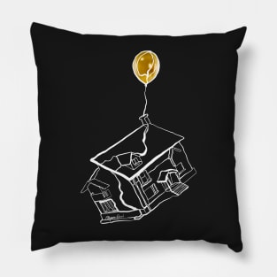 Single Line - Home (White) Pillow