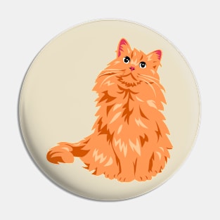 Orange Cat Pin