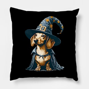 English Cream Dachshund Wizard Pillow