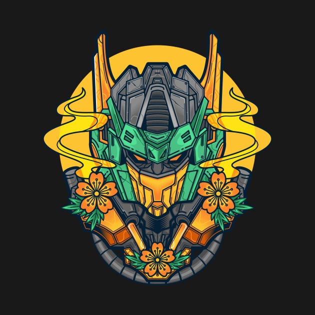 Mecha Head by yellowline