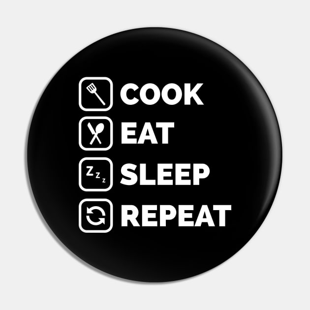 Cook eat sleep repeat Pin by CookingLove