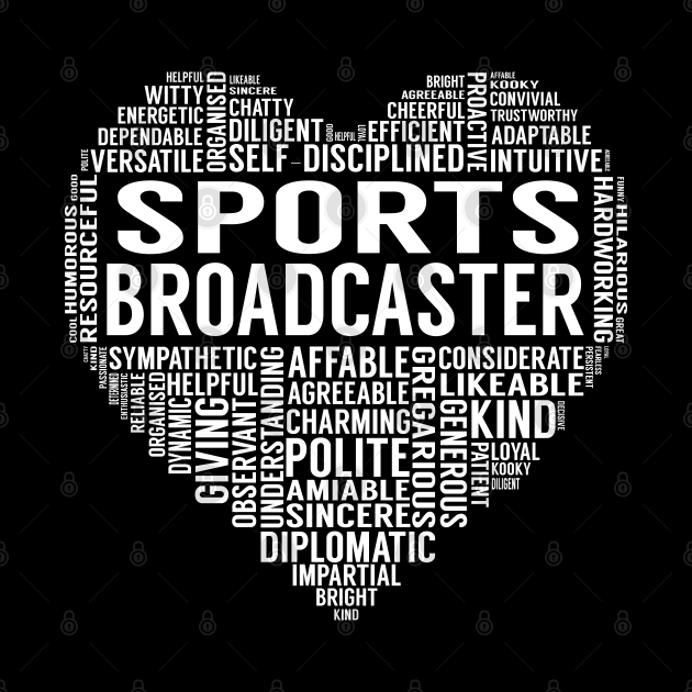 Sports Broadcaster Heart by LotusTee