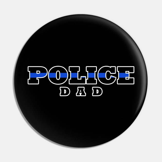 Police Dad Thin Blue Line Pin by bluelinemotivation